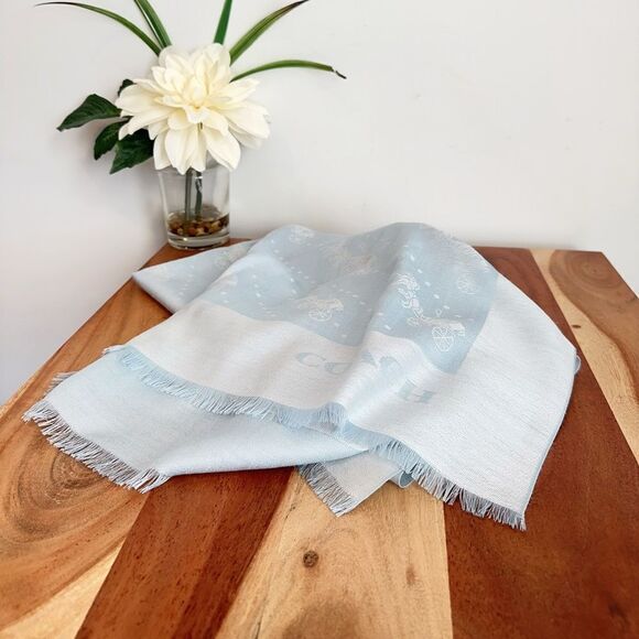 NWT‎ Coach Horse And Carriage Dot Print Wrap - Picture 3 of 4